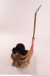 ANISE SITTING POSE WITH SPEAR